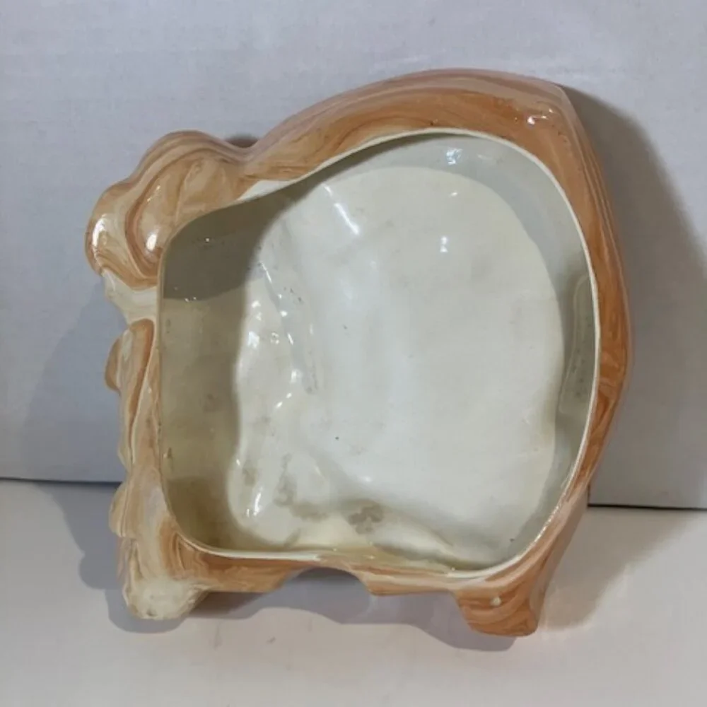 Handcrafted Ceramic Ashtray Native American Cheiftan Vintage 6